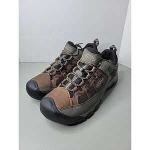 Keen Shoes Mens Size 12 Targhee III Brown Leather Low Top Waterproof Hiking Shoe